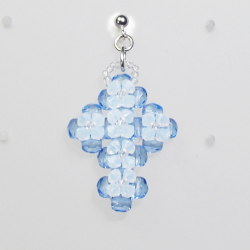 Pierces - Silver brass - Earrings Pervenche - Pierces - Silver brass - Laiton argenté